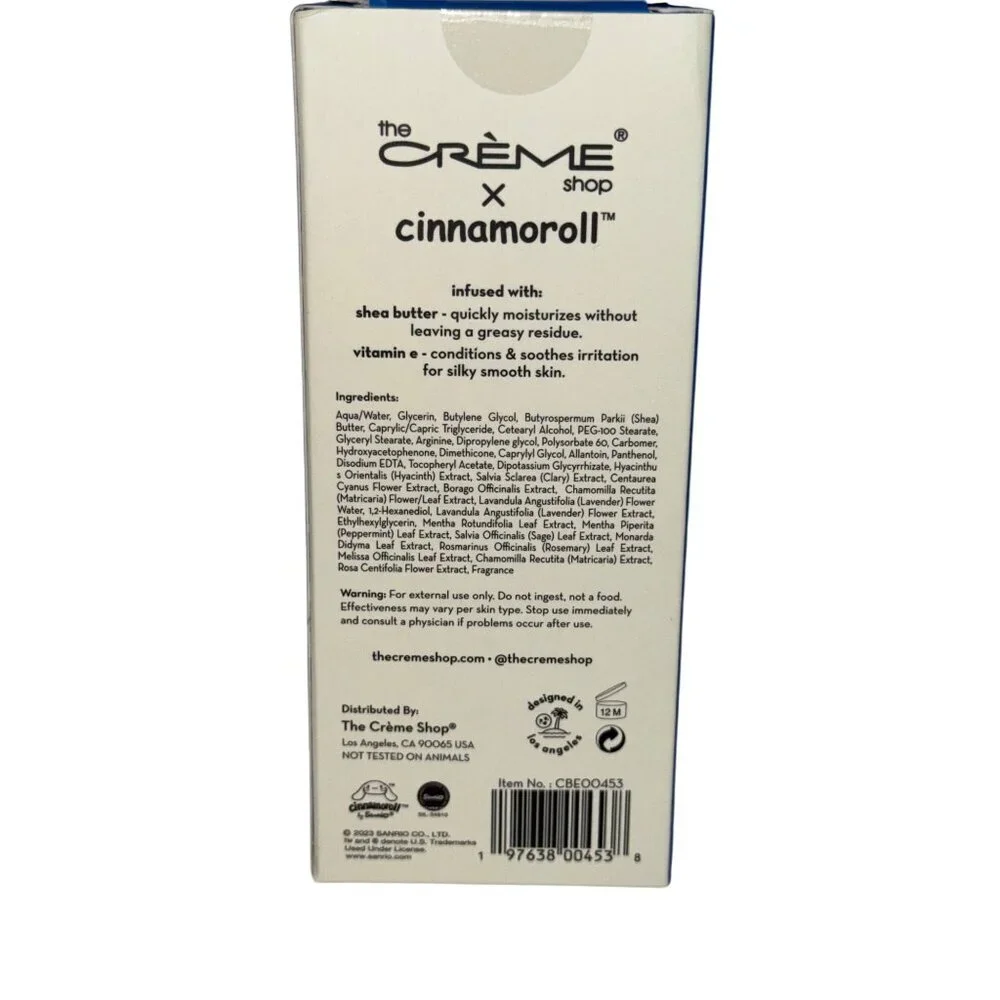 The Creme Shop X Cinnamoroll Hand Lotion Creme Moisturizing Vitamin E